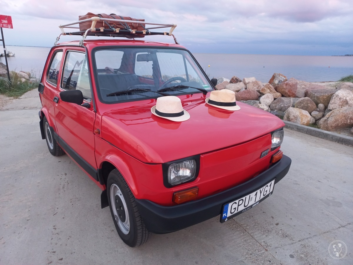 Czerwony Maluch Fiat 126p | Auto do ślubu Rumia, pomorskie - zdjęcie 1