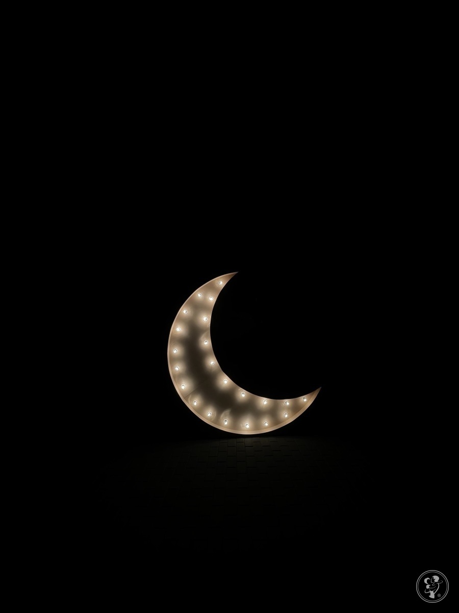 Księżyc podświetlany | Dekoracje ślubne Jaworzno, śląskie - zdjęcie 1