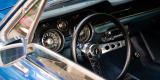 Niebieski Ford Mustang 1966 | Auto do ślubu Warszawa, mazowieckie - zdjęcie 3