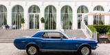 Niebieski Ford Mustang 1966 | Auto do ślubu Warszawa, mazowieckie - zdjęcie 5