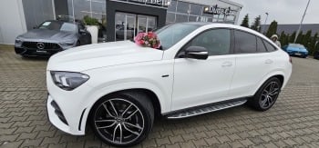Biały Mercedes GLE Coupe AMG | Auto do ślubu Gorzów Wielkopolski, lubuskie