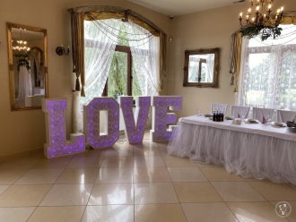 Napis Miłość i Love Go4Party | Dekoracje światłem Sucha Beskidzka, małopolskie