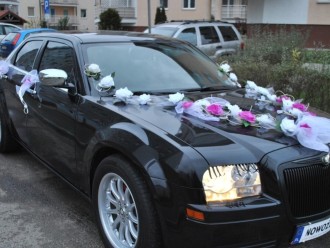 Czarny Chrysler 300C | Auto do ślubu Gorzów Wielkopolski, lubuskie