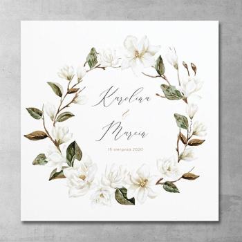 Zaproszenia ślubne Białe magnolie - zdjęcie 1