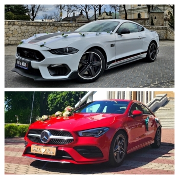 Mustang, Mercedes | Auto do ślubu Częstochowa, śląskie