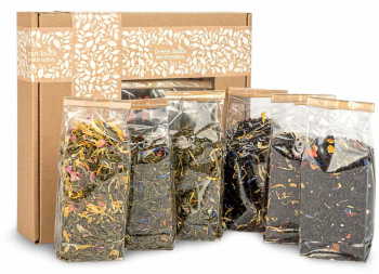 Zestaw herbat liściastych na prezent w pudełku 6 sztuk - zdjęcie 1