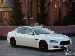 Biały Maserati Quattroporte GTS | Auto do ślubu Katowice, śląskie