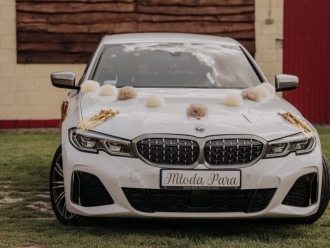 Białe BMW 340i | Auto do ślubu Puławy, lubelskie