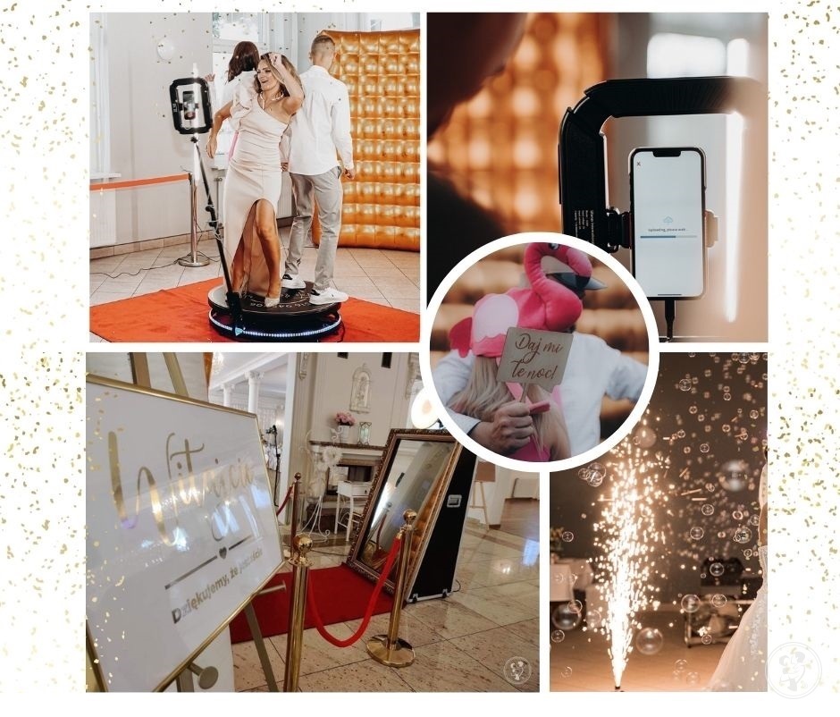Fotolustro, fotobudka, wytwornica dymu, napis LOVE, balony Party King | Fotobudka na wesele Łódź, łódzkie - zdjęcie 1