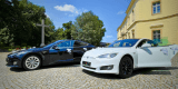 Tesla Model S - biała i czarna | Auto do ślubu Legnica, dolnośląskie - zdjęcie 4