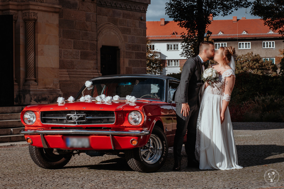 Czerwony Ford Mustang 1965 | Auto do ślubu Jaworzno, śląskie - zdjęcie 1
