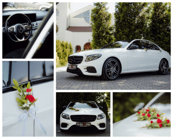 Biały Mercedes-Benz E klasa W213 | Auto do ślubu Łódź, łódzkie