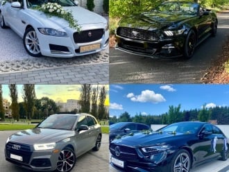 Jaguar Mercedes Mustang Audi | Auto do ślubu Poznań, wielkopolskie