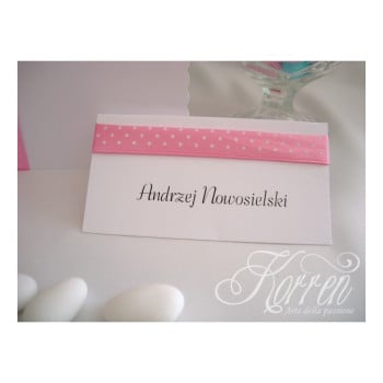 Winietki, winietka ślub, chrzest, komunia : kolory-tasiemki - złota 8009 - zdjęcie 1