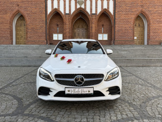 Mercedes C Klasa biała perła | Auto do ślubu Lublin, lubelskie