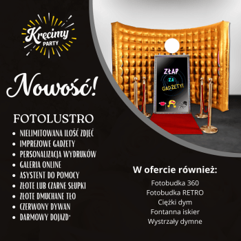 Kręcimy Party Fotobudka 360 | Fotobudka na wesele Żurawnica, lubelskie