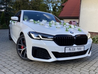 BliWedding - Białe BMW 5 G30 M | Auto do ślubu Lublin, lubelskie