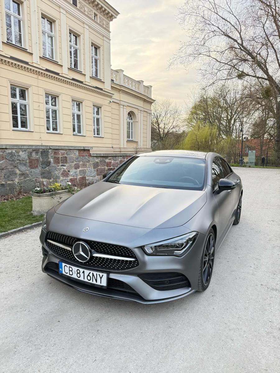 Mercedes CLA, matowy szary | Auto do ślubu Bydgoszcz, kujawsko-pomorskie - zdjęcie 1
