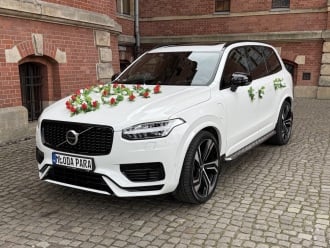 Białe VOLVO XC 90 T8 | Auto do ślubu Gdańsk, pomorskie