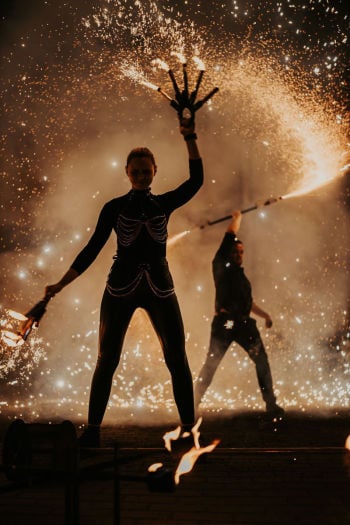 Papuga Fireshow Premium | Teatr ognia Karwno, pomorskie