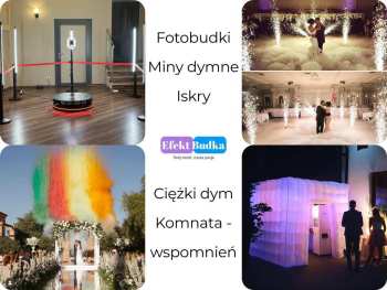Efektbudka - Fotobudka, ciężki dym | Fotobudka na wesele Wrocław, dolnośląskie
