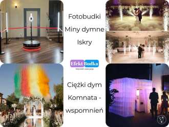 Efektbudka - Fotobudka, ciężki dym | Fotobudka na wesele Wrocław, dolnośląskie
