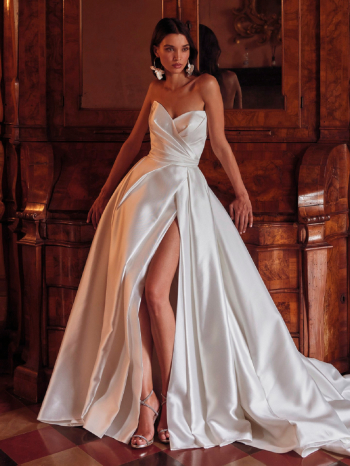 IMPRESSION To luksusowa sukienka ślubna bez rękawów - zdjęcie 1