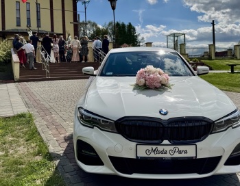 Białe BMW 3 300KM MSport | Auto do ślubu Kolbuszowa, podkarpackie