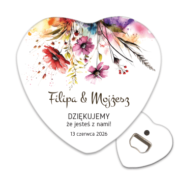 Prezenty dla gości weselnych: Otwieracz do piwa z magnesem - zdjęcie 1