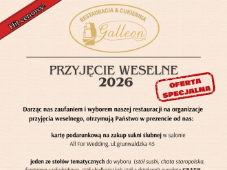 Restauracja Galleon | Sala weselna Przemyśl, podkarpackie