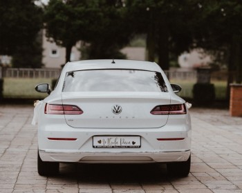 Biały Volkswagen Arteon R-line | Auto do ślubu Gliwice, śląskie