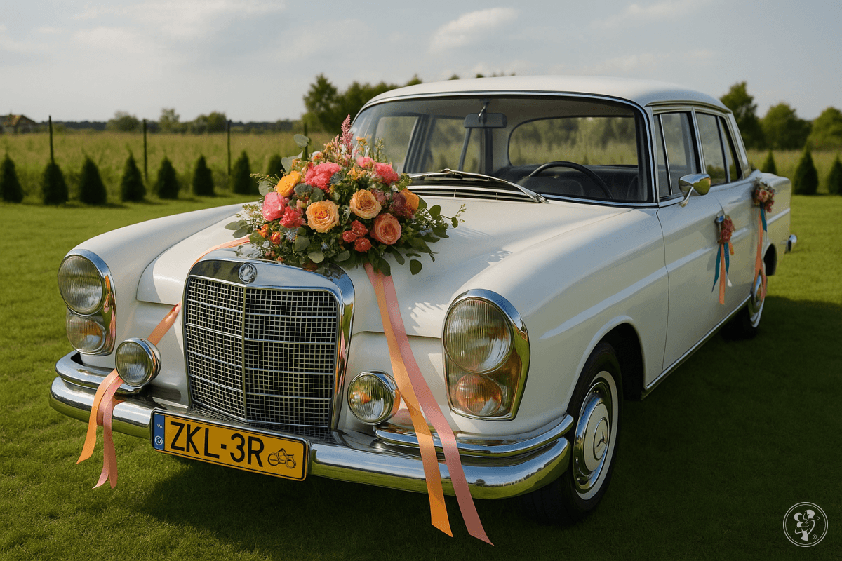 Biały Mercedes 220 S | Auto do ślubu Kostrzyn nad Odrą, lubuskie - zdjęcie 1