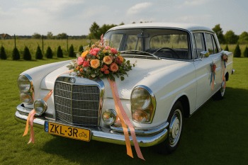 Biały Mercedes 220 S | Auto do ślubu Kostrzyn nad Odrą, lubuskie