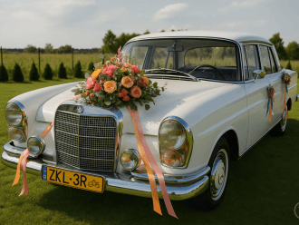 Biały Mercedes 220 S | Auto do ślubu Kostrzyn nad Odrą, lubuskie