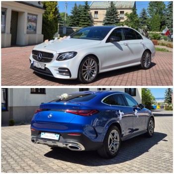 Mercedes klasy E oraz GLC Coupe | Auto do ślubu Łódź, łódzkie