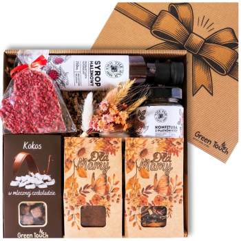 Kosz prezentowy zestaw na dzień mamy matki box, pudełko prezentowe z kwiatami - zdjęcie 1