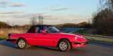 Czerwona Alfa Romeo Spider z 1989r. | Auto do ślubu Warszawa, mazowieckie - zdjęcie 4