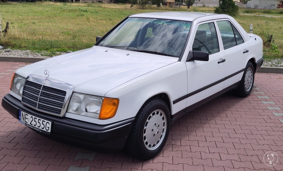Biały Mercedes W124 z 1988 roku | Auto do ślubu Warszawa, mazowieckie - zdjęcie 1