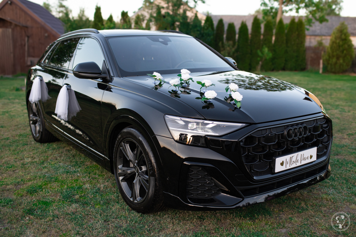 Czarne Audi Q8 S Line / Audi A3 | Auto do ślubu Warszawa, mazowieckie - zdjęcie 1