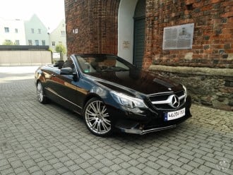 Mercedes E-Klasa Kabriolet | Auto do ślubu Zielona Góra, lubuskie