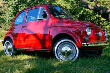 Fiat 500 F Rosso | Auto do ślubu Rabka-Zdrój, małopolskie
