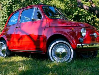Fiat 500 F Rosso | Auto do ślubu Rabka-Zdrój, małopolskie
