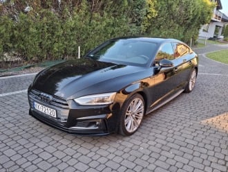 Czarne Audi A5 - Sandra&Marcin | Auto do ślubu Kraków, małopolskie