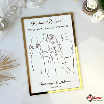 Podziękowanie dla Rodziców Ślub Wesele MD719 - zdjęcie 1