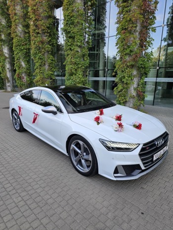 Sportowa limuzyna audi S7 | Auto do ślubu Białystok, podlaskie