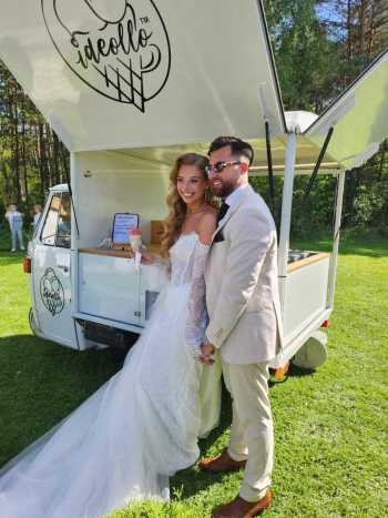 Lody Ideollo włoski Piaggio Ape 501 | Unikatowe atrakcje Katowice, śląskie