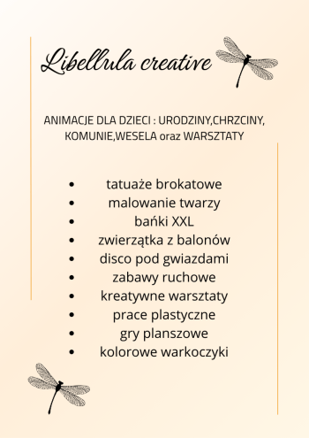 Libellula Creative - Animacje | Animator dla dzieci Kraków, małopolskie