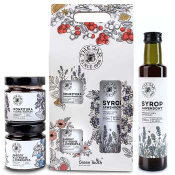 Zestaw prezentowy upominek box przetwory syrop owoce konfitury w pudełku - zdjęcie 1