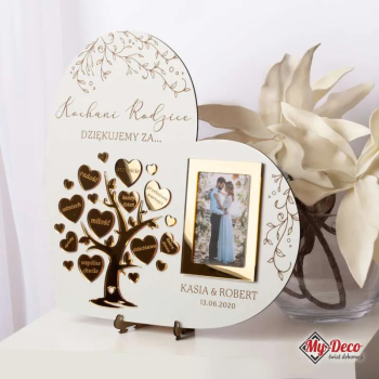 Podziękowanie dla rodziców serce prezent MD332 - zdjęcie 1