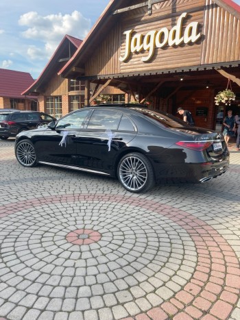 MMS - Czarny Mercedes S klasa | Auto do ślubu Wyszków, mazowieckie